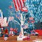 36 PCS 4th of July Ornaments for Tree Independence Day Wooden Gnome Hanging Decor Red White Blue Wooden Decor Memorial Day Leprechaun Cutouts Pendant for Independence Day Party Home Supplies